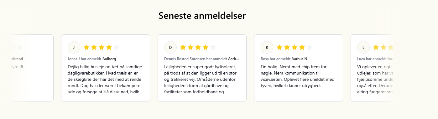 Seneste anmeldelser